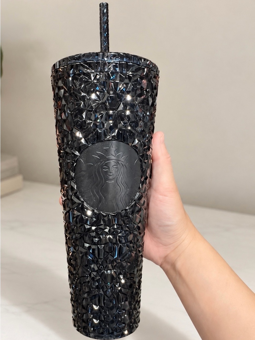 Starbucks Black Iridescent Studded Tumbler